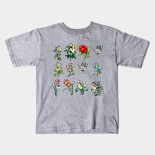 Wildflower, Flowers Plants Botany, Ladies Kids T-Shirt